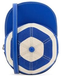 【送料&関税込】J.W. Anderson cap Blue Crossbody Bag With Si JW Anderson Nano Cap Mini Crossbody Bag in Blue for Men