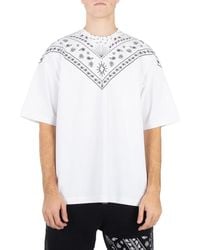 Marcelo Burlon - Bandana Print Cotton T-Shirt - Lyst