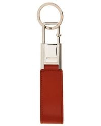 Ferragamo - Gancini-Inspired Leather Keyring - Lyst
