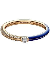 PANDORA - Me Paved Dual Ring - Lyst