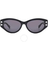 Moschino - Grey Cat Eye Sunglasses Mos109/s 0807/ir 55 - Lyst
