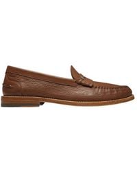 Bally - Ron Grained Leather Moccasins, Brand Size 8 Us - Lyst