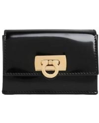Ferragamo - Wanda Gancini Clasp Card Case - Lyst