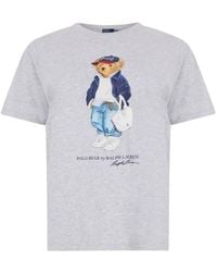 Polo Ralph Lauren - Polo Bear Cotton Jersey T-Shirt - Lyst