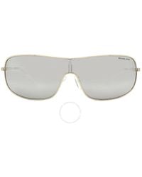 Michael Kors - Aix Silver Mirrored Rectangular Sunglasses Mk1139 10146g 38 - Lyst
