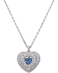 Swarovski - Hyperbola Pendant Heart Rhodium Shiny - Lyst