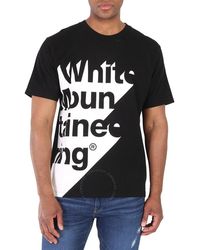 White Mountaineering - Shadow Logo Printed T-shirt - Lyst