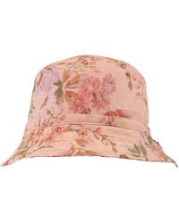 Zimmermann - Girls Floral Print Cotton Bucket Hat - Lyst