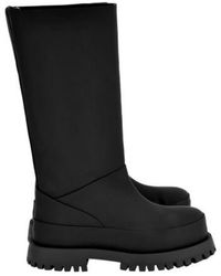 Ferragamo - Fazio Leather Combat Boots - Lyst