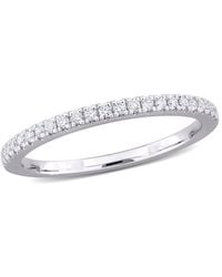 Created Forever - 1/5Ct Tdw Lab-Created Diamond And Tsavorite Accent Semi-Eternity Ring - Lyst