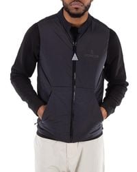 Moncler - Beemin Logo Print Vest, Brand Size 4 - Lyst