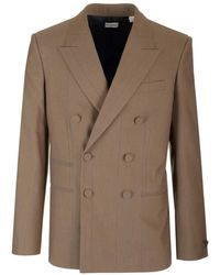 Burberry - Lee Double-Breasted Wool Blazer, Brand Size 44R (Us - Lyst