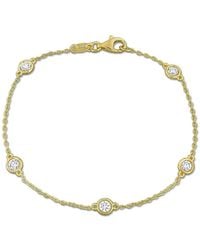 Created Forever - 3/4Ct Tw Lab-Grown Diamond Station Bracelet - Lyst