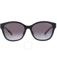 Armani Exchange - Grey Gradient Cat Eye Sunglasses Ax4127sf 81588g 54 - Lyst