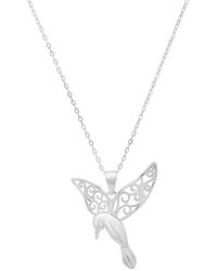 Kylie Harper - Sterling Vintage Filigree Hummingbird Pendant Necklace - Lyst