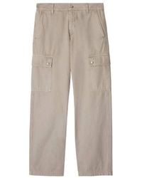 Burberry - Straight-Leg Cotton Cargo Trousers, Brand Size 46 Waist - Lyst