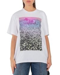 Stella McCartney - Lucky Spot Daisy Field Cotton T-Shirt - Lyst