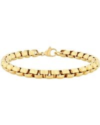 Robert Alton - Box Chain Stainless Steel Bracelet - Lyst