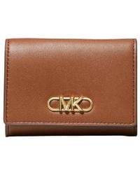 Michael Kors - Logo Details Trifold French Purse Wallet - Lyst