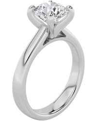 Mure And Co - 1Ctw Round Shaped Lab Grown Diamond (E/Vs) Classic Solitaire Engagement Ring - Lyst