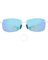 Maui Jim - 'akau Blue Hawaii Rectangular Sunglasses B442-05cm 62 - Lyst