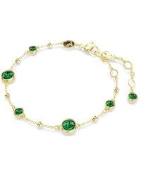 Swarovski - Tone Plated Round Cut Imber Bracelet - Lyst