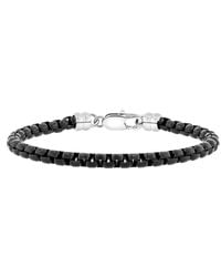 Robert Alton - Stainless Steel Finish Box Link Chain Bracelet - Lyst