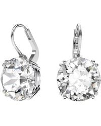 Swarovski - Millenia Rhodium Plated Drop Earrings - Lyst