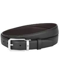 Montblanc - Reversible Leather Belt 30 Mm - Lyst