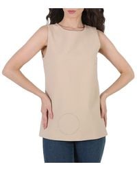 Max Mara - Vals Sleeveless Crepe Top - Lyst