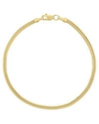 Tresorra - 14K Oval Snake Chain Bracelet - Lyst