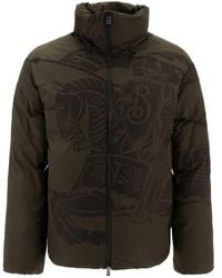 Burberry - Ekd Printed Puffer Jacket - Lyst