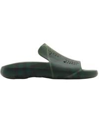 Burberry - Check Rubber Stingray Slides, Brand Size 42 Us - Lyst