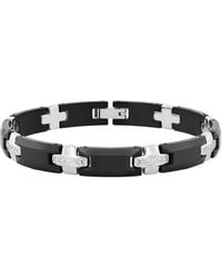 Robert Alton - 12 Ctw And Stainless Steel Bracelet With Diamonds - Lyst