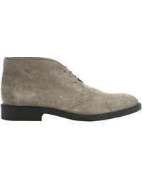 Tod's - Peat Suede Desert Boots - Lyst
