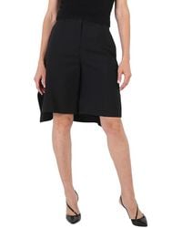 Burberry - Ladies Geometric Print Panel Mohair Wool Shorts, Brand Size 10 (Us - Lyst