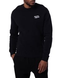 Maison Kitsuné - Embroidered Logo Cotton Sweatshirt - Lyst