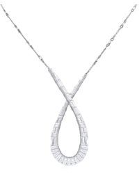 Swarovski - Hyperbola Pendant L Rhodium Shiny - Lyst