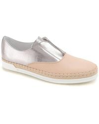 Tod's - Slip On Sneakers With Mettalic Effect, Brand Size 34.5 Us - Lyst