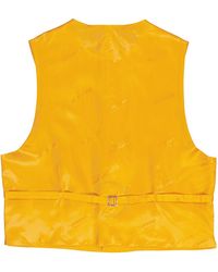 Burberry - Marigold Wool Waistcoat, Brand Size 46 (Us - Lyst