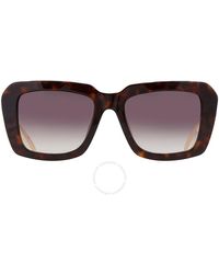 Carolina Herrera - Brown Gradient Rectangular Sunglasses Shn619m 0722 53 - Lyst