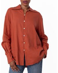 Bally - Long-Sleeved Relaxed Linen-Blend Shirt - Lyst