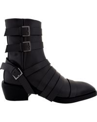 Ferragamo - Harness Strap Ankle Boots - Lyst