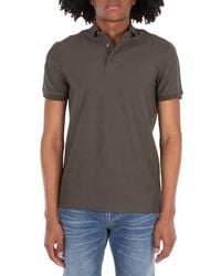 Emporio Armani - Embossed Logo Tape Jersey Polo Shirt - Lyst