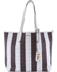 Michael Kors - Eliza Large Striped Tote Bag - Lyst