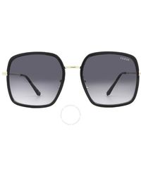 Guess Factory - Smoke Gradient Square Sunglasses Gf0389 32b 57 - Lyst