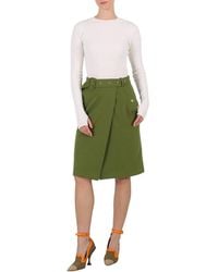 Burberry - Belted Midi Wool Dress, Brand Size 8 (Us - Lyst