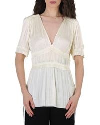 Polo Ralph Lauren - Ladies Joclyn Pleat Satin Top - Lyst
