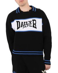 Daily Paper Nerad Cotton Sweater in Black for Men | Lyst Canada