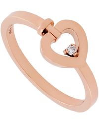 Fred - Pretty 18K Rose Diamond Ring - Lyst